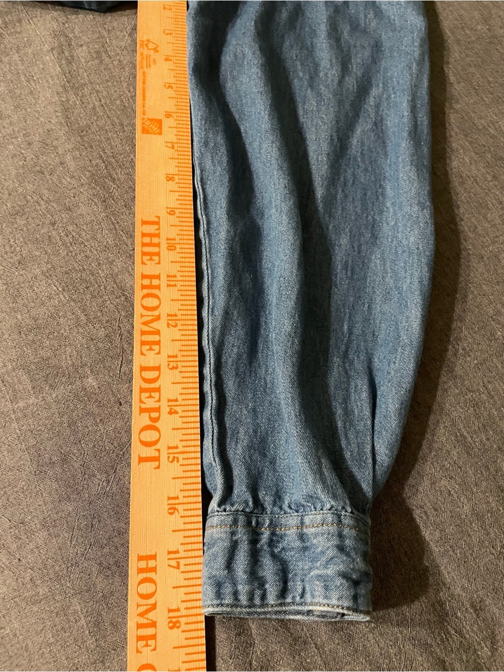 Coldwater Creek Denim Button-Front Lightweight Cotton Shirt Jacket Petite M - Picture 8 of 9